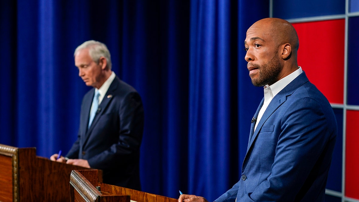 Democratic challenger Barnes in focus at debate against Sen. Ron Johnson