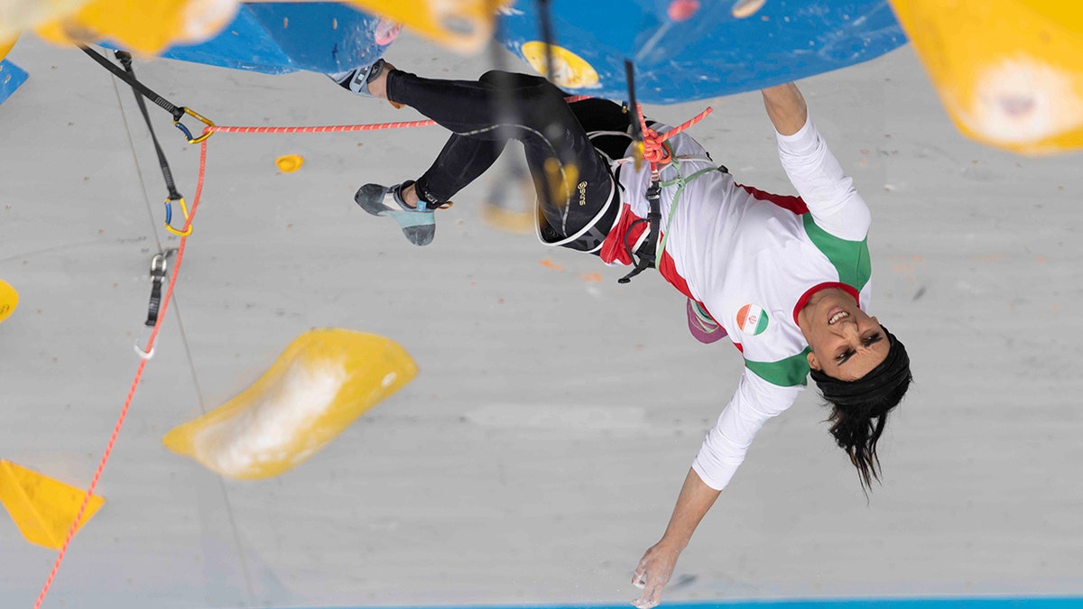 Climbing athlete Elnaz Rekabi