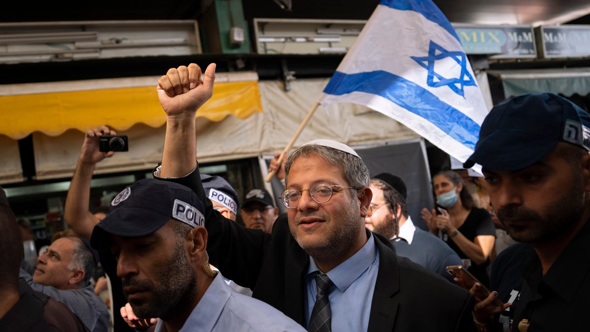 Itamar Ben-Gvir leader of the far-right Israeli party