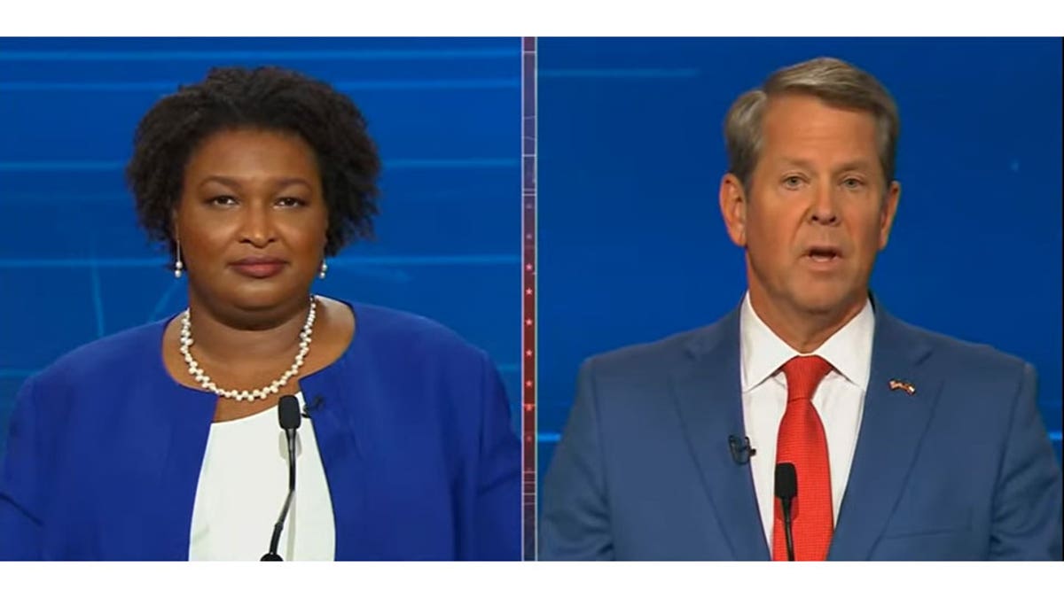 Stacey Abrams and Brian Kemp debate in Atlanta