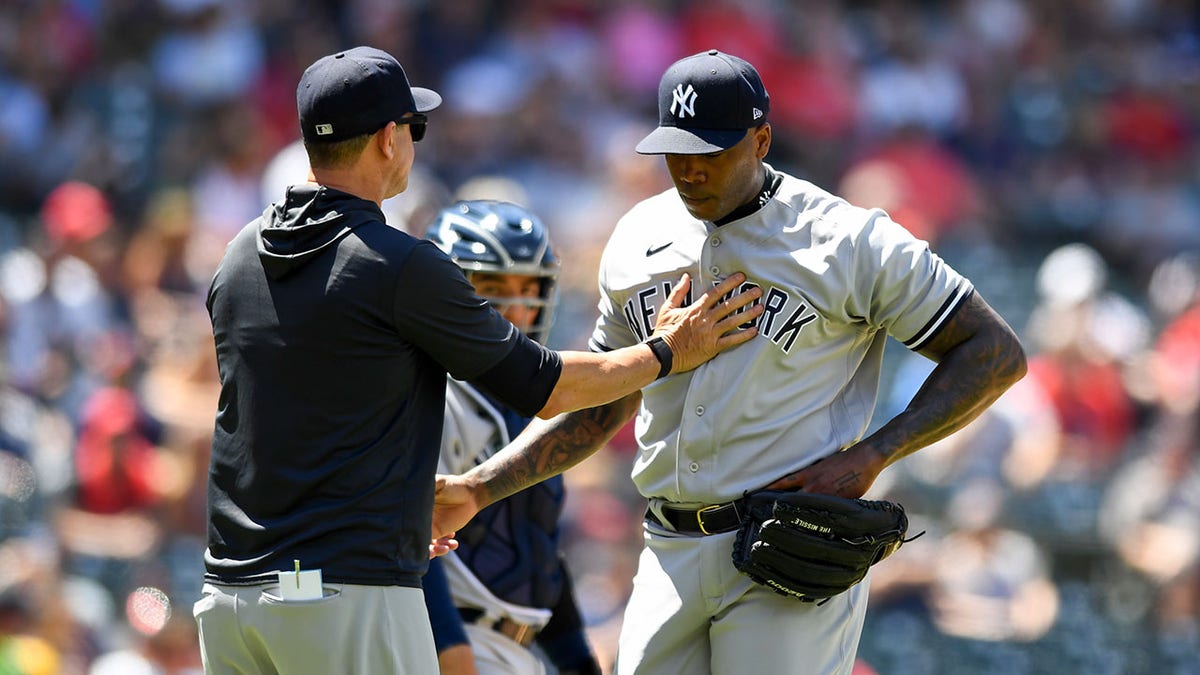 Aroldis Chapman will not be on the Yankees ALDS roster Chapman was  supposed to attend Yankees' mandatory workout on Friday, but did…