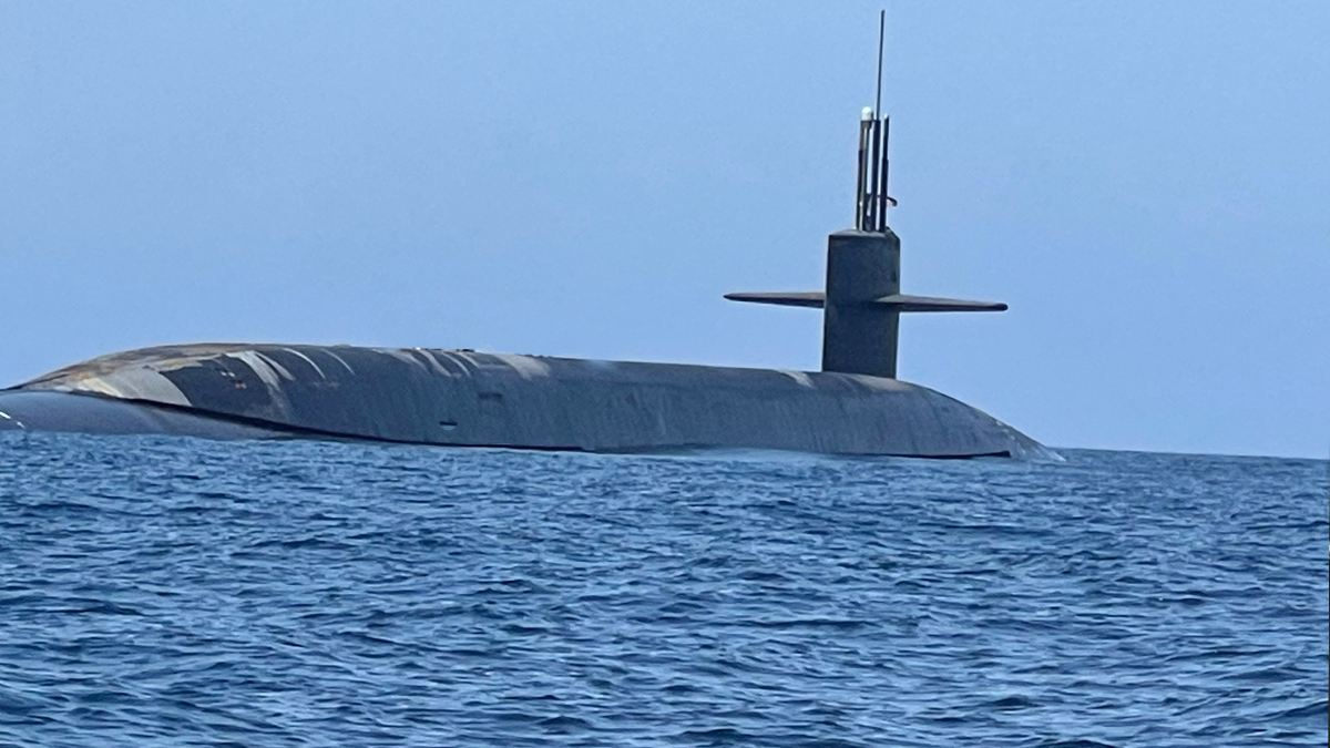 Submarine at sea