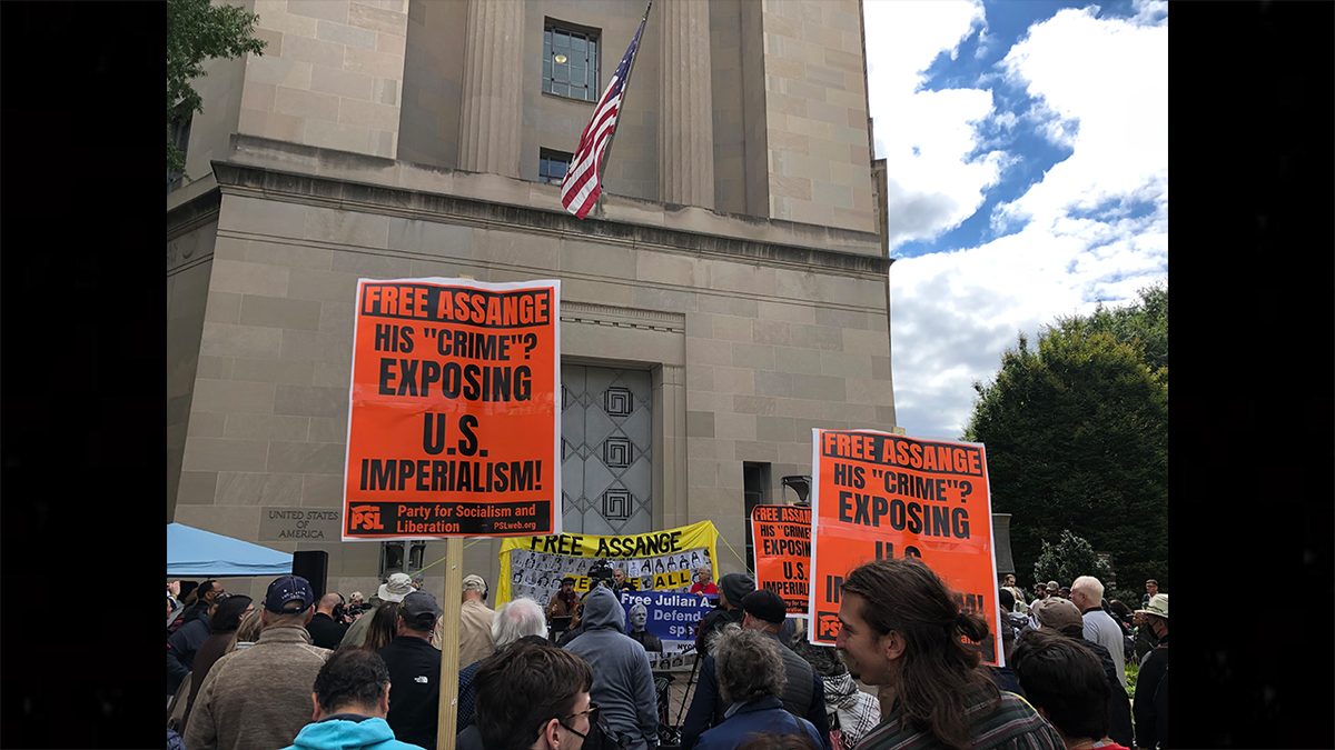 Assange rally in DC