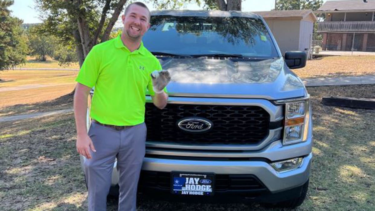 Austin Clagett and a truck