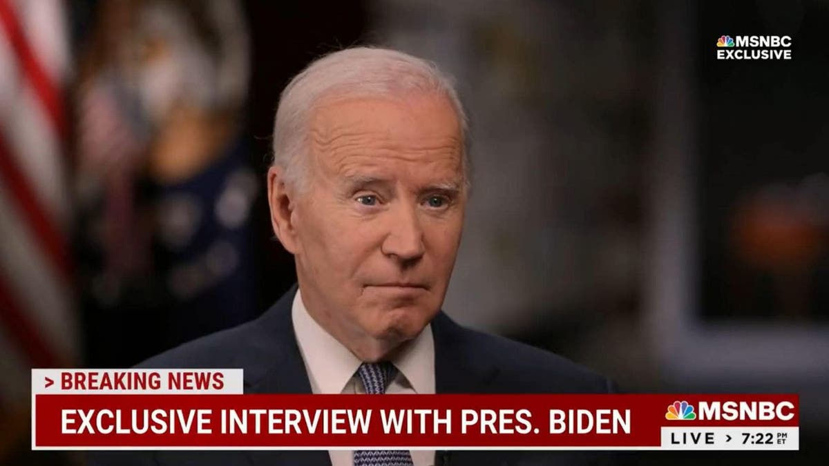 President Joe Biden during interview