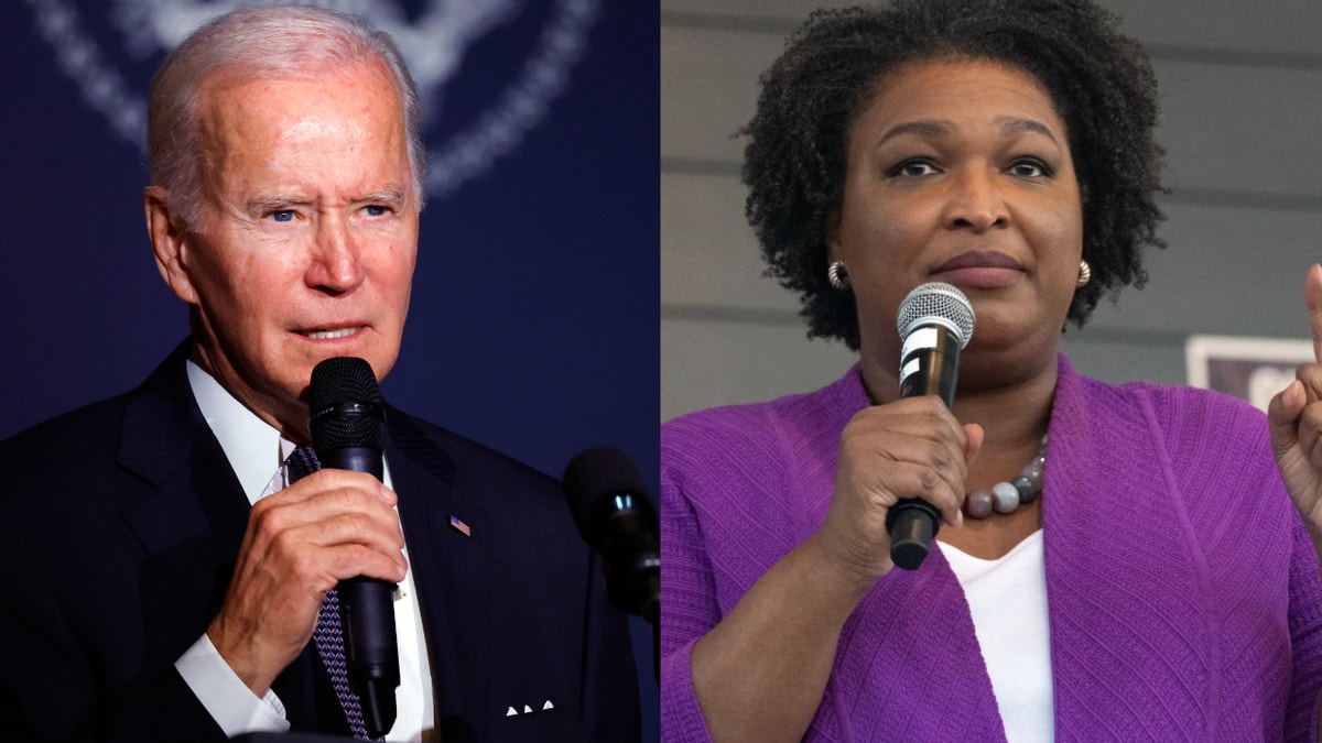 Joe Biden and Stacey Abrams