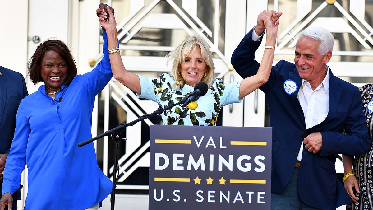 Val Demings, Jill Biden, Charlie Crist