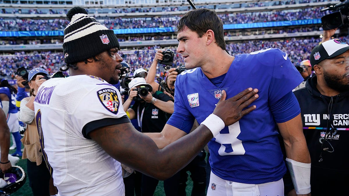 Lamar Jackson and Daniel Jones