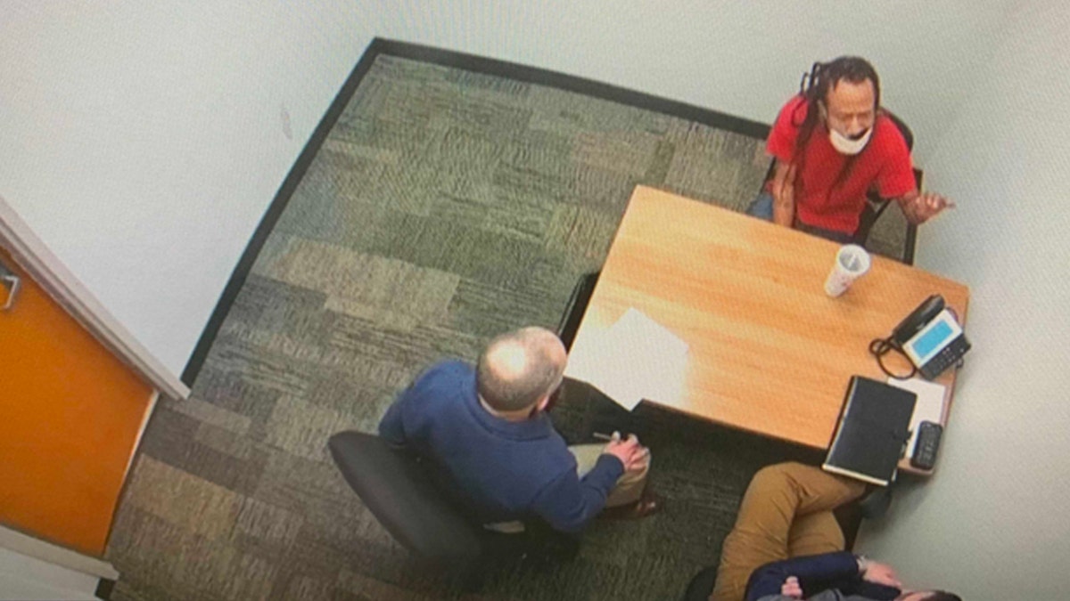 Darrell Brooks in police interrogation room