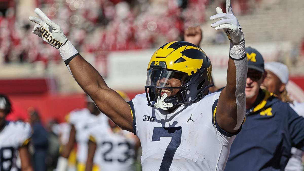 Donovan Edwards celebrates a win