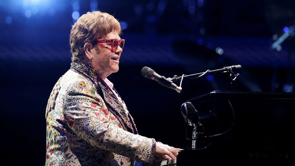 Sir Elton John performs during his Farewell Yellow Brick Road Tour