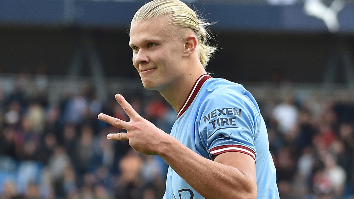 Erling Haaland in October 2022