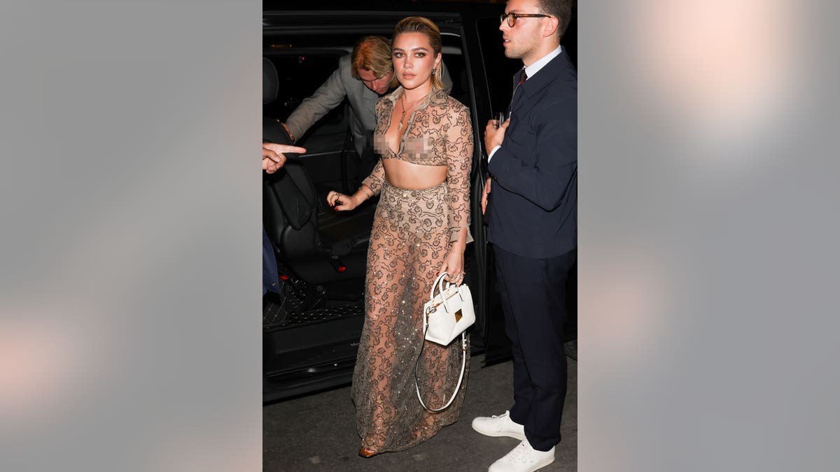 Florence Pugh goes sheer again following criticsm over Valentino dress