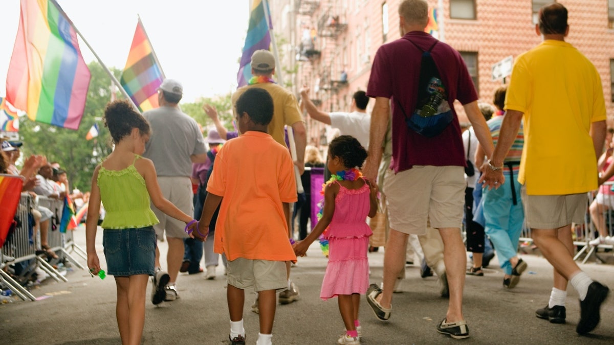 Children in Gay Pride parade