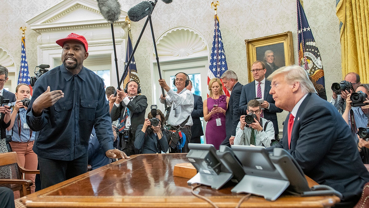 Ye with former President Donald Trump