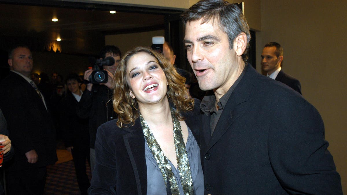Drew Barrymore and George Clooney