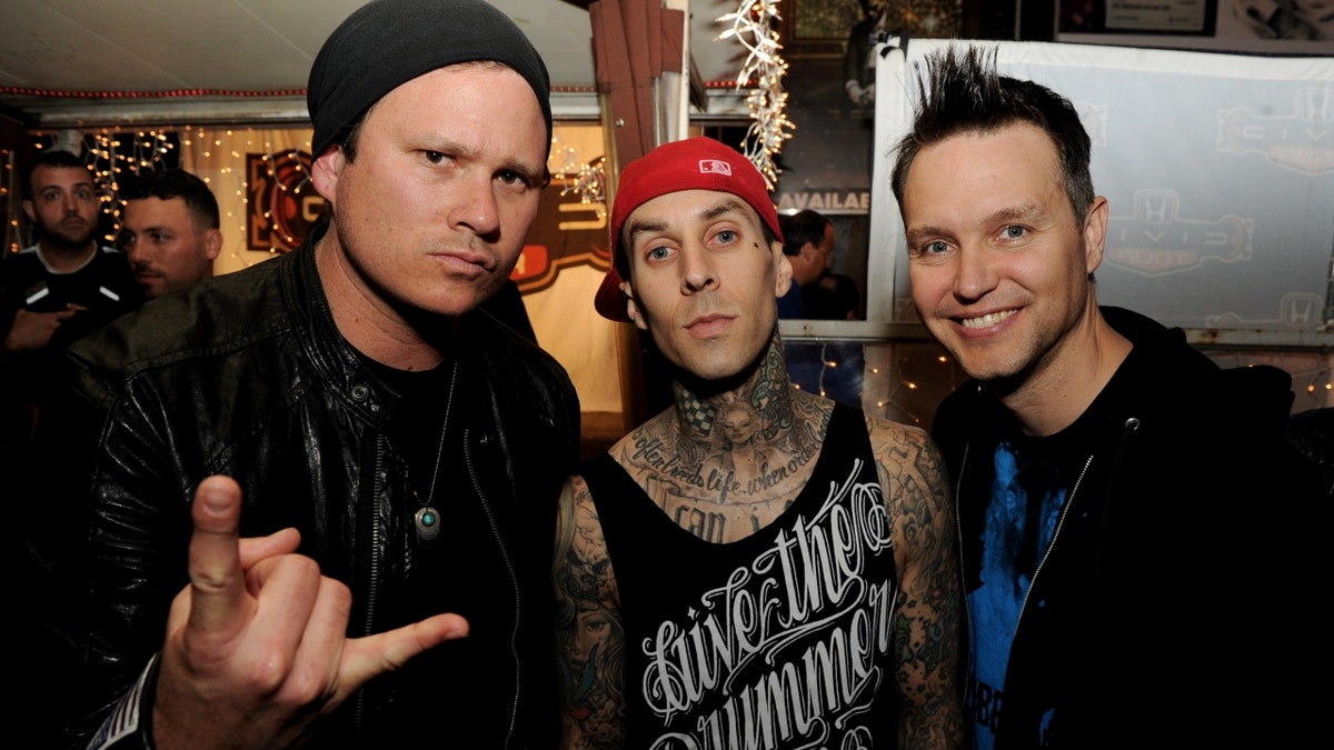 Blink-182 members posed together