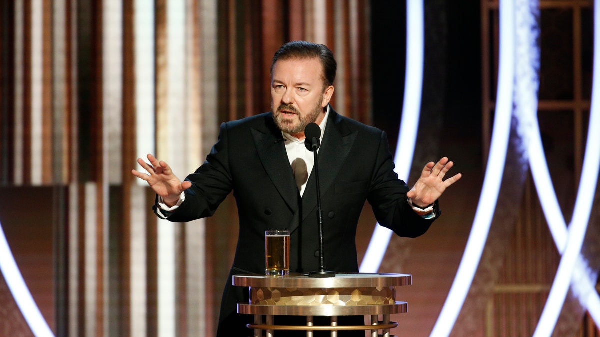Ricky Gervais at the 77th Golden Globes