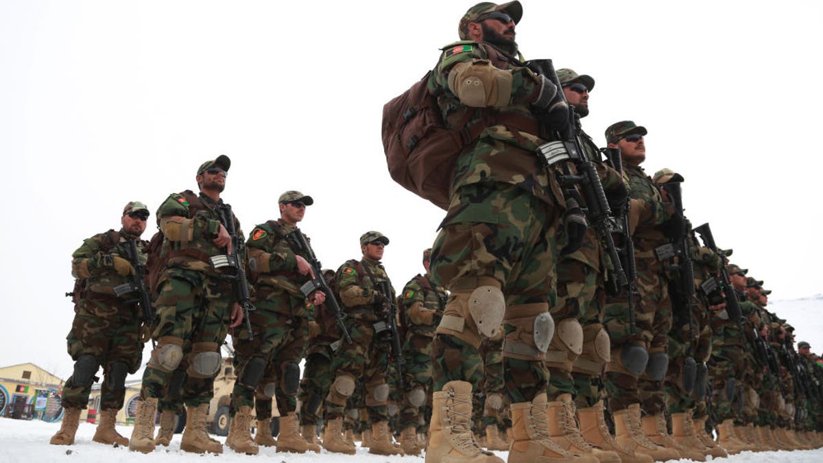 Afghan US Commandos training