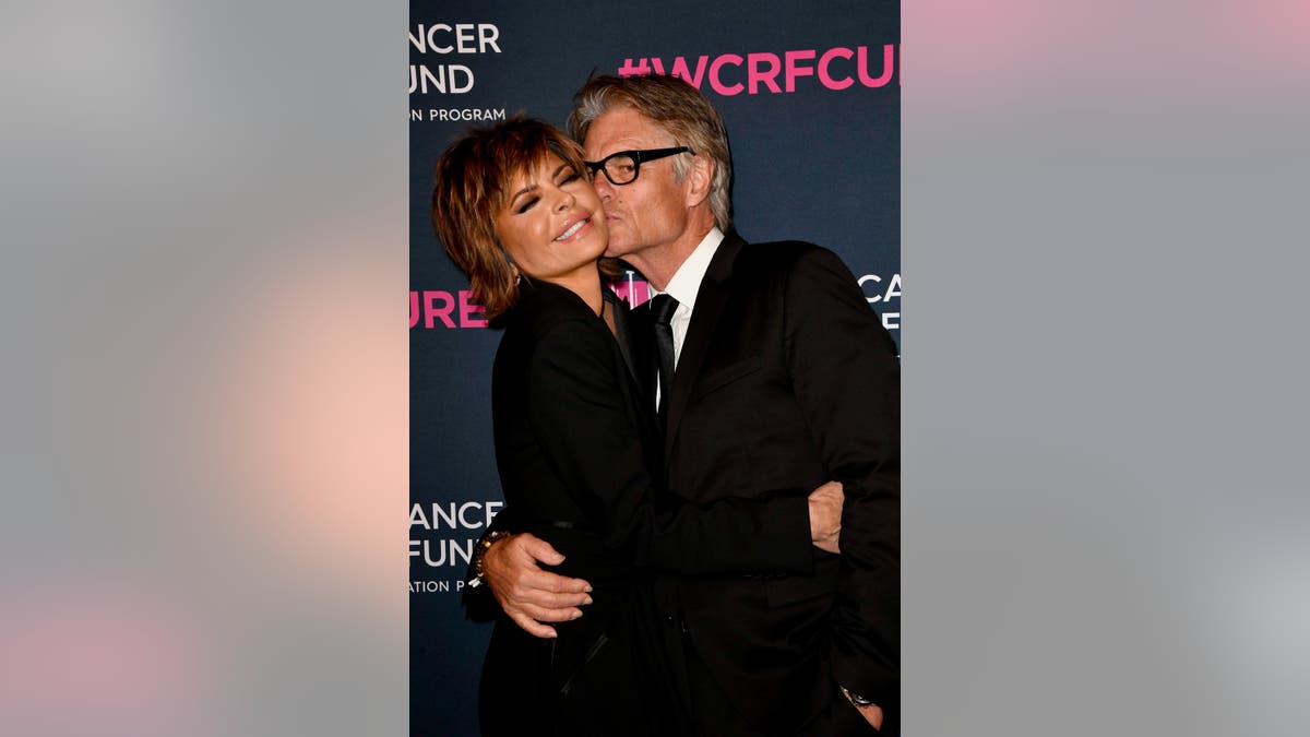 Lisa Rinna with her husband Harry Hamlin