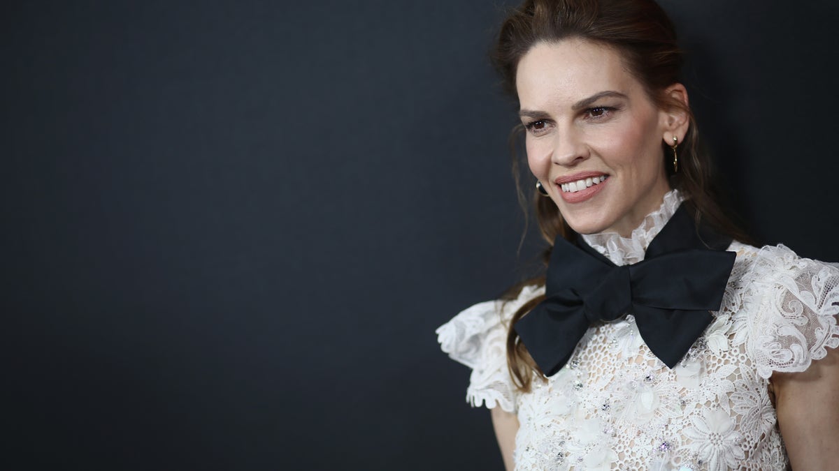 Hilary Swank smiling