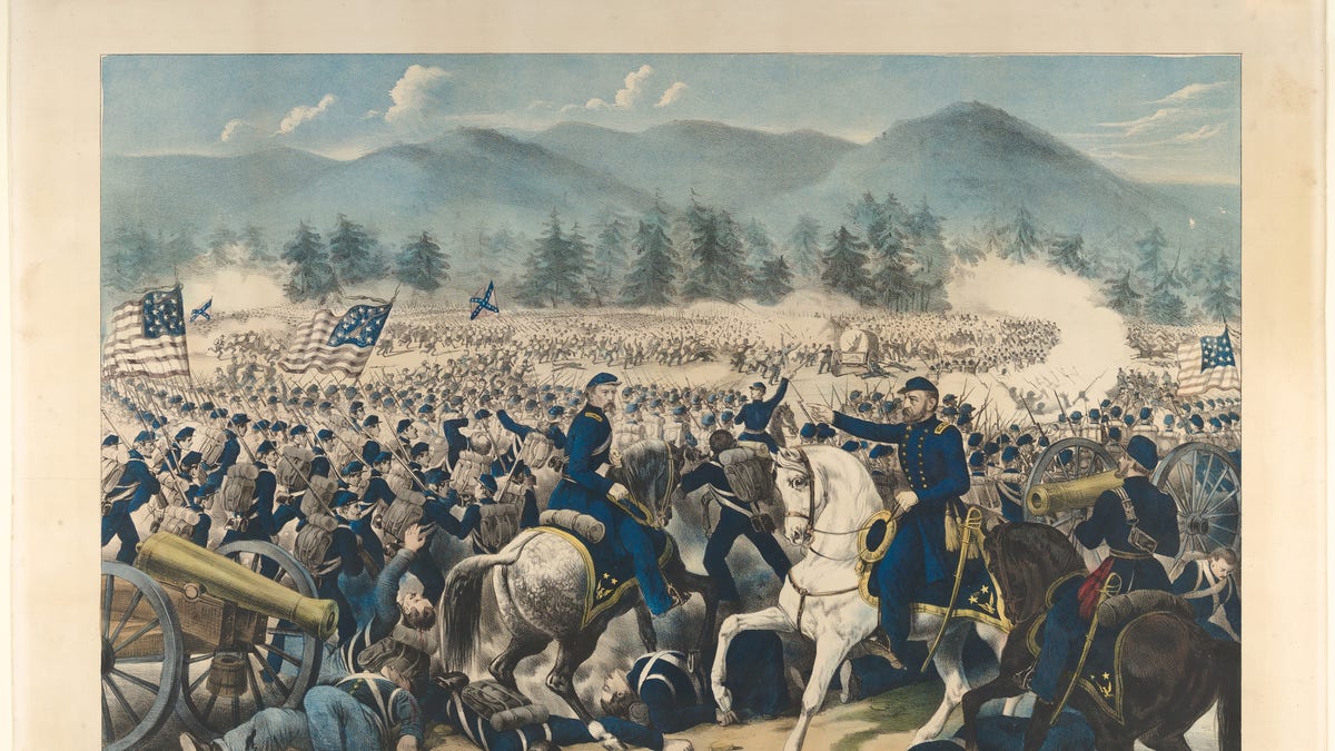 Currier & Ives image of Gettysburg