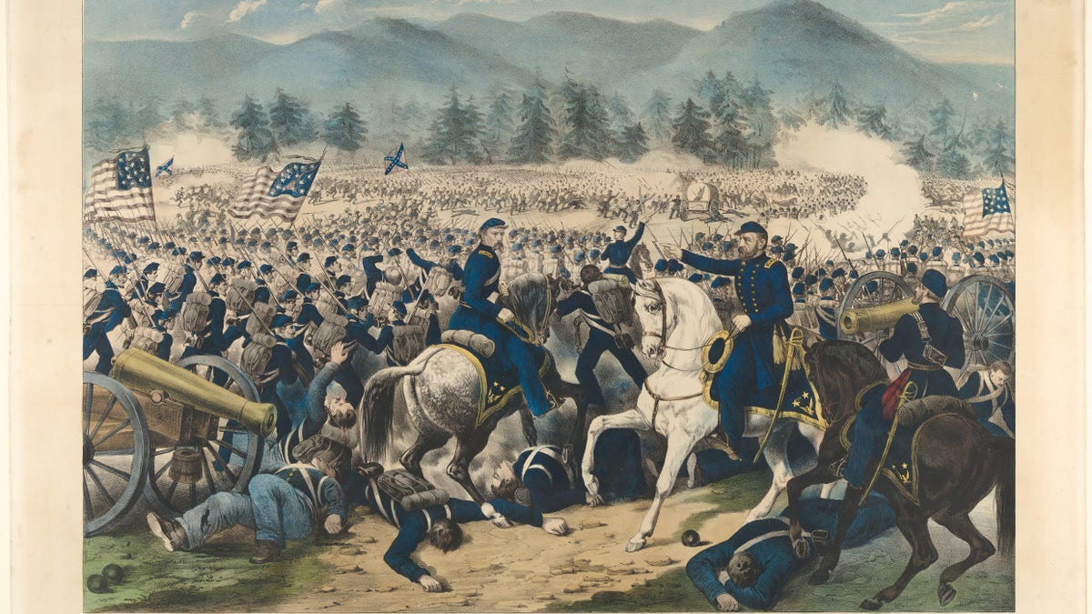 Currier & Ives image of Gettysburg