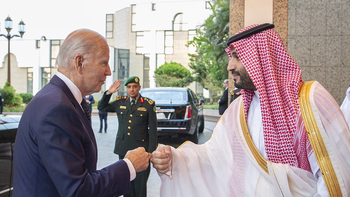 Biden bumps fist of Saudi Prince