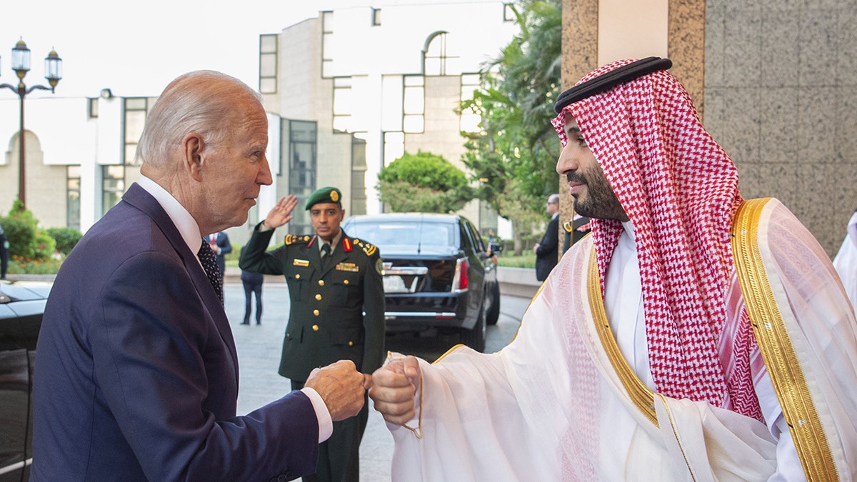 Biden bumps fist of Saudi Prince 