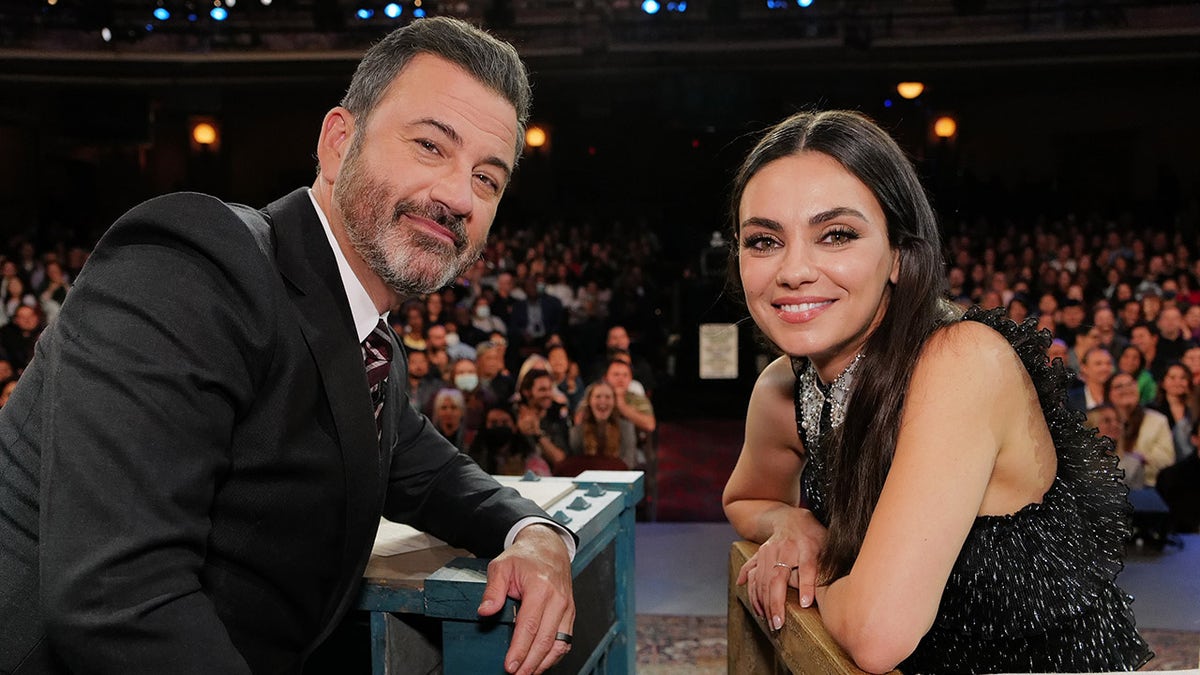 Mila Kunis and Jimmy Kimmel