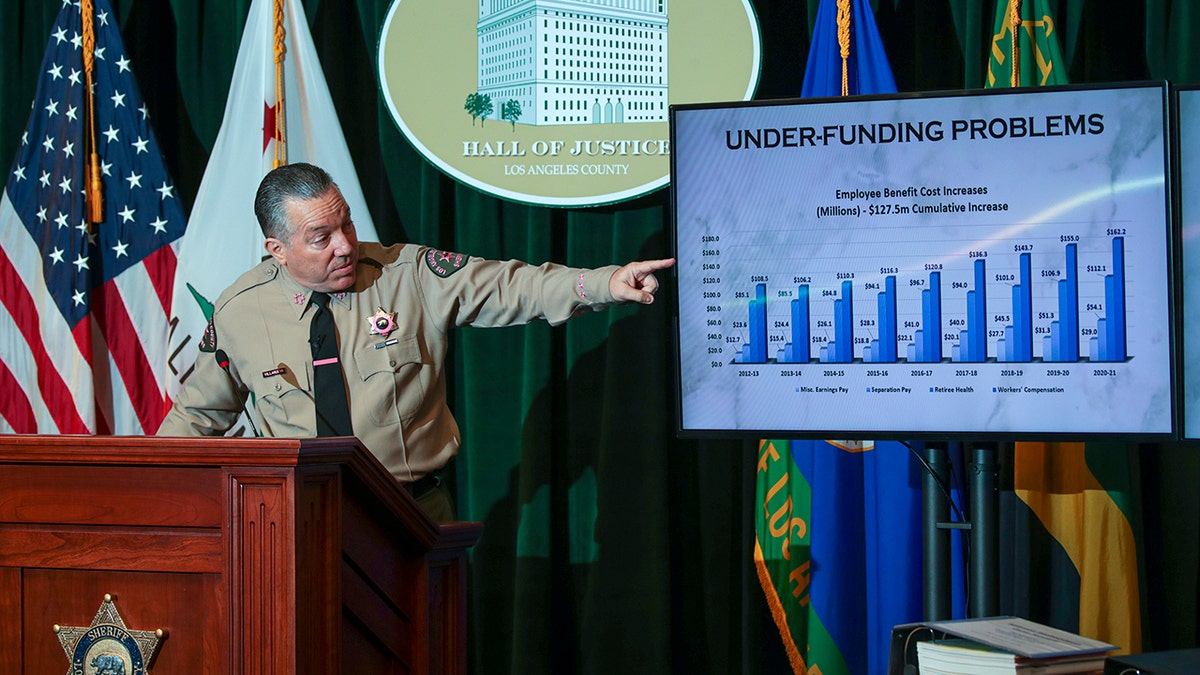 A sheriff at a press conference