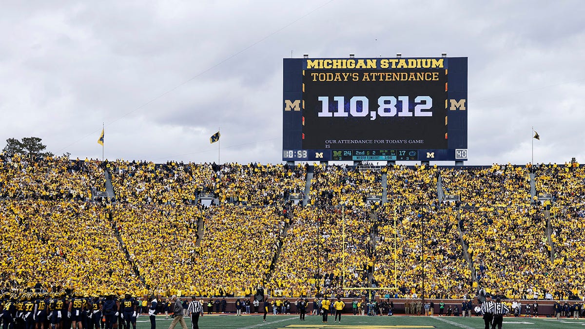 A view of Michigan Stadium