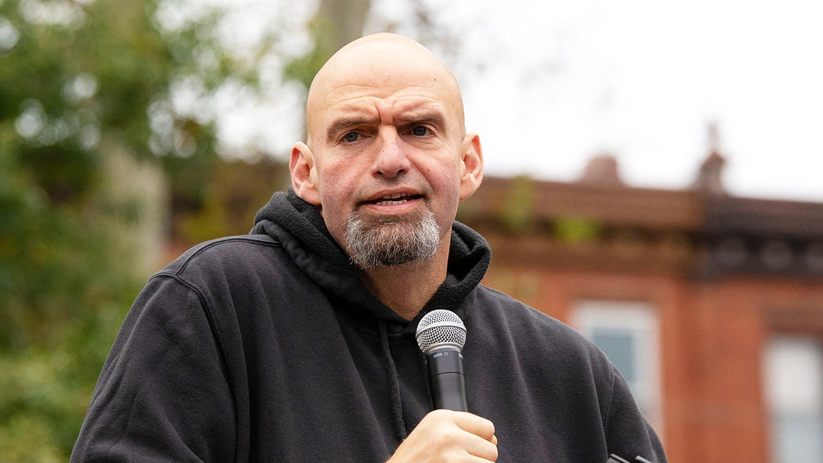 John Fetterman in Dickinson Square Park