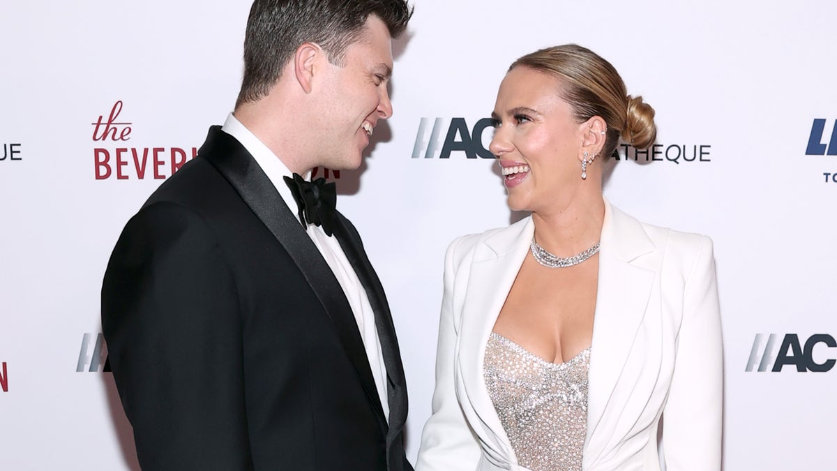 Scarlett Johansson and husband Colin Jost