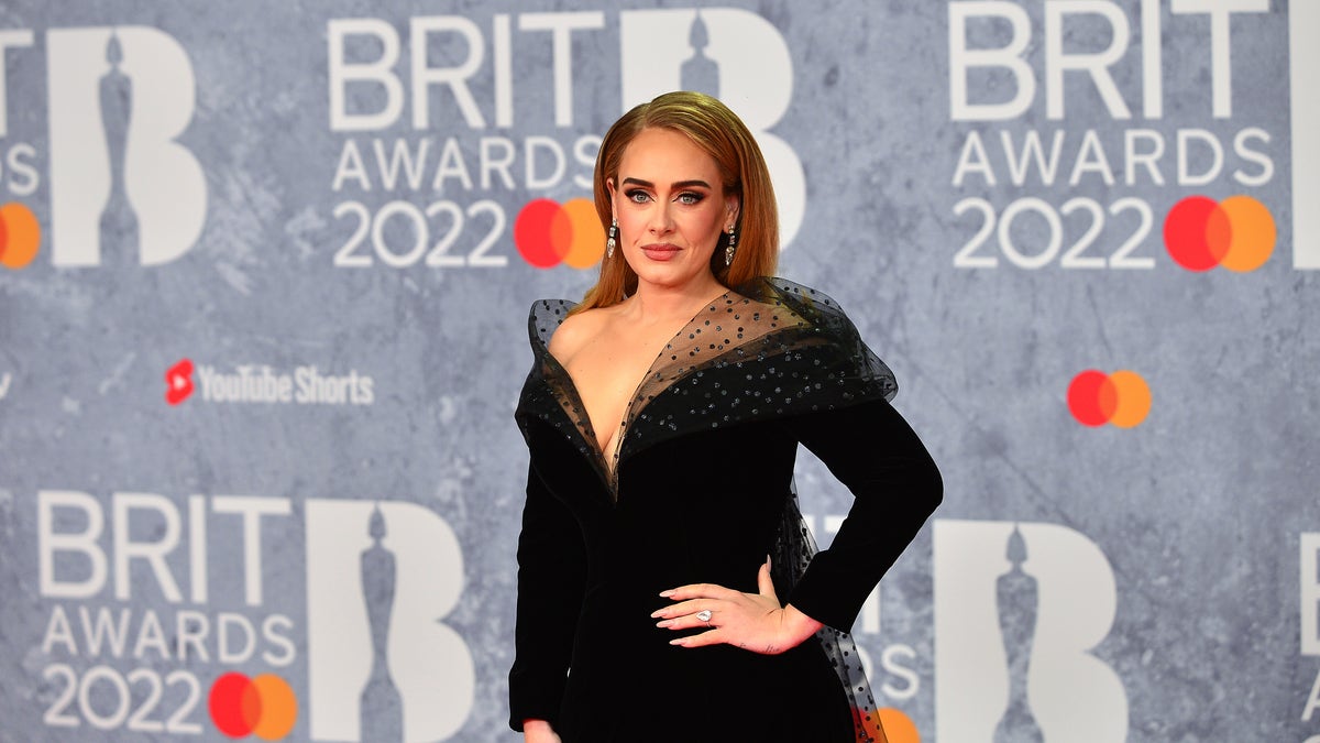 Adele at the BRIT AWARDS