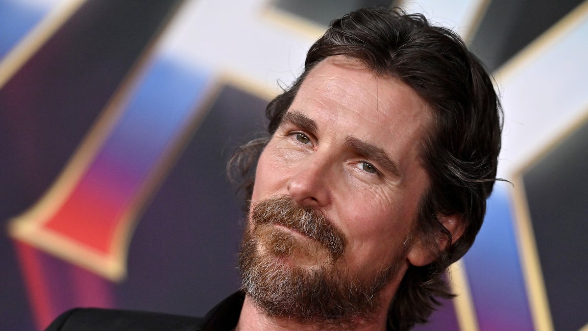 Christian Bale Thor premiere