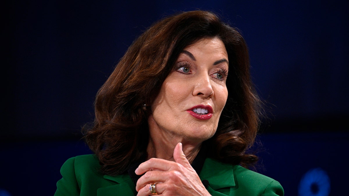 New York Gov. Kathy Hochul speaks at summit