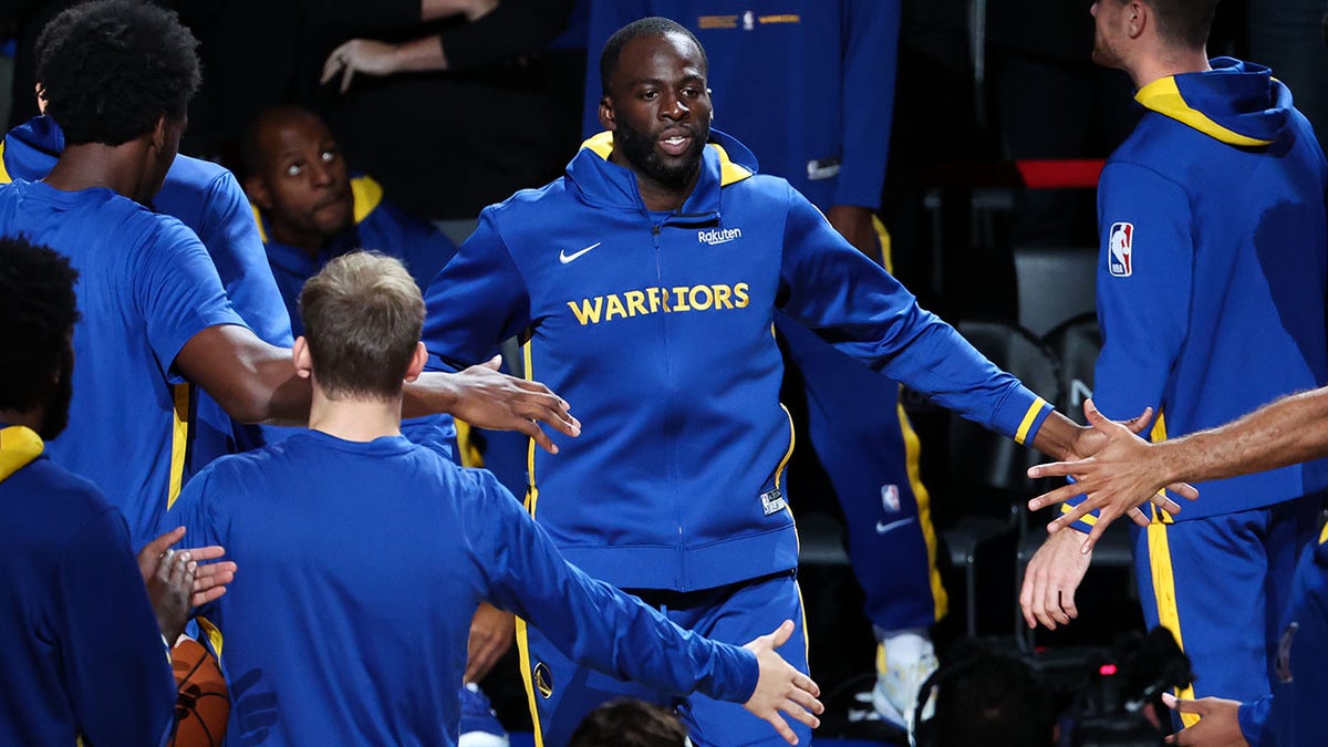 Draymond Green before a preseason game in Japan