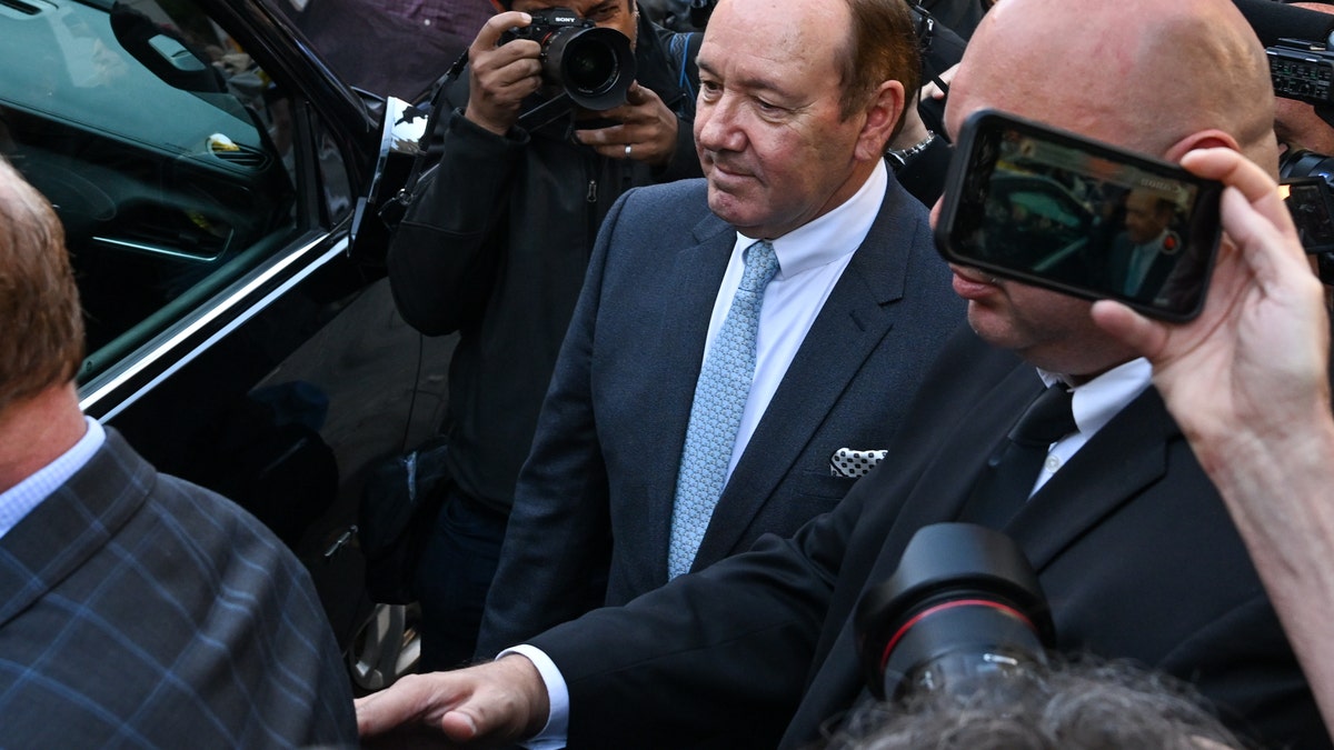 Kevin Spacey leaving court