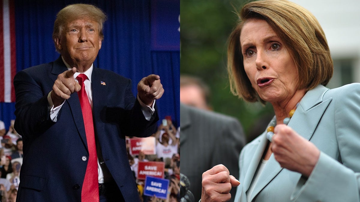 Donald Trump and Nancy Pelosi