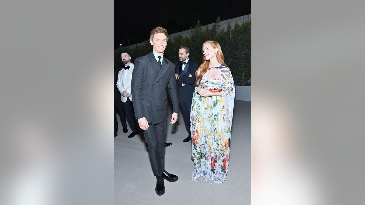 Jessica Chastain and Eddie Redmayne