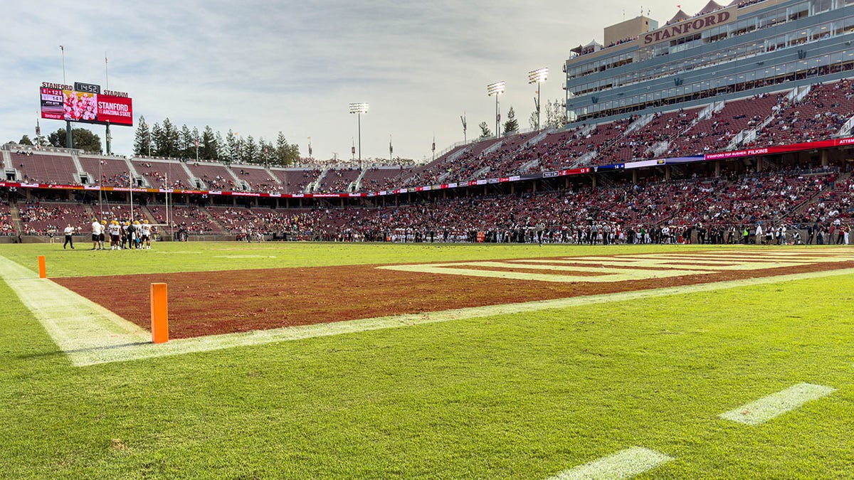 A view of Stanford stadium against ASU