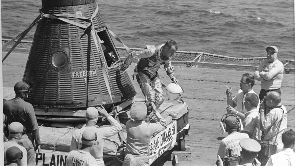 Alan B. Shepard returns from space