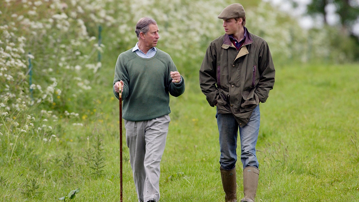 King Charles Prince William father and son