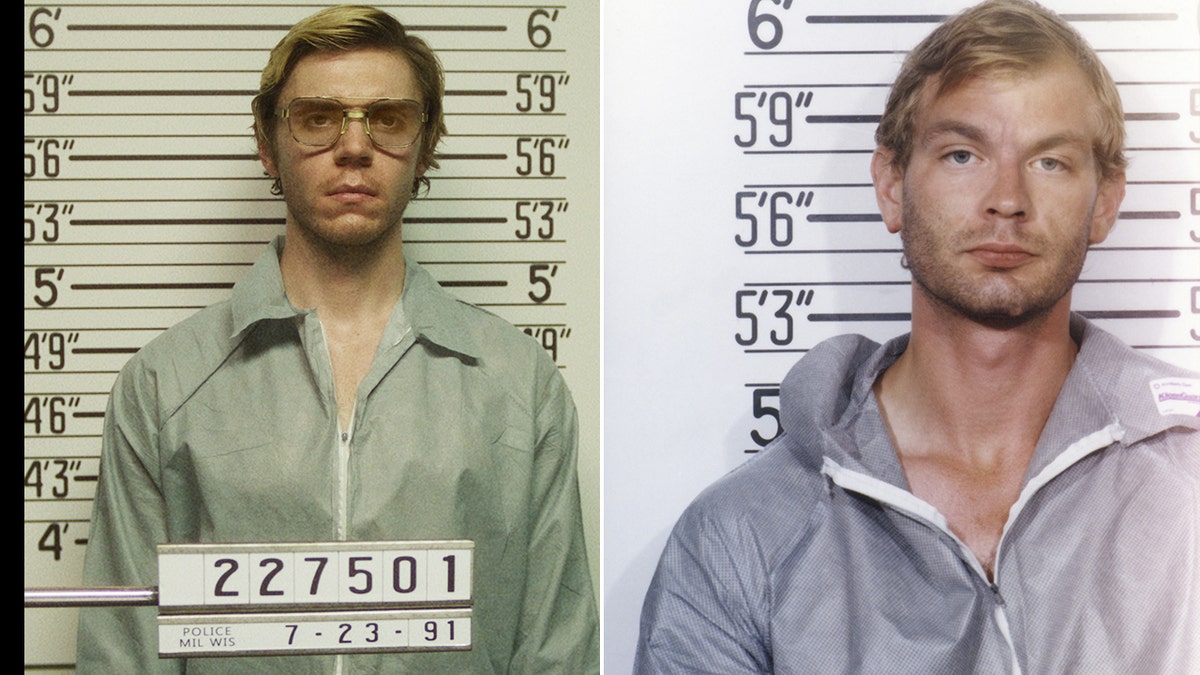 Evan Peters Jeffrey Dahmer mugshot