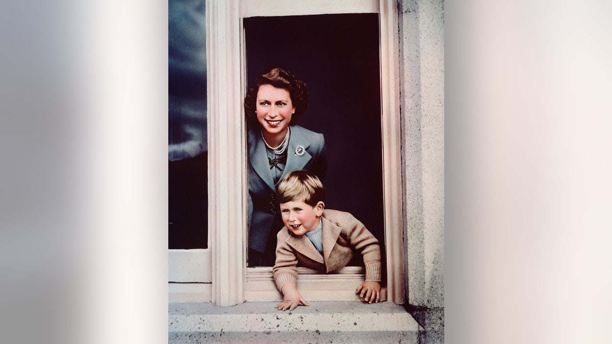 Prince Charles and his mother Princess Elizabeth