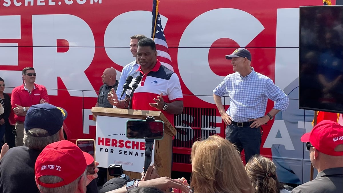 Herschel Walker, Tom Cotton, and Rick Scott in Georgia