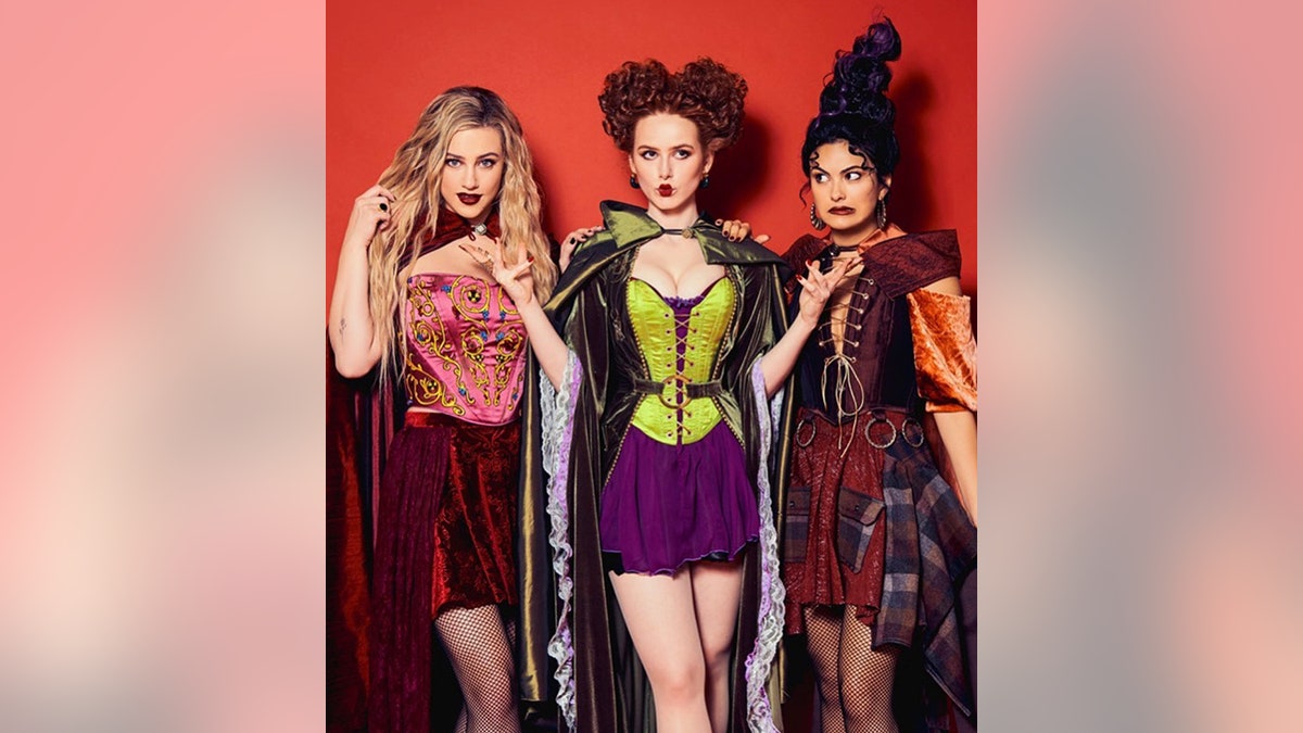 The girls of "Riverdale" went as the Sanderson sisters from "Hocus Pocus"