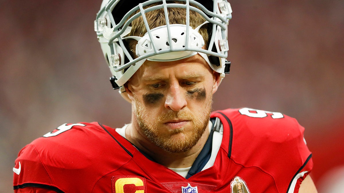 A somber JJ Watt