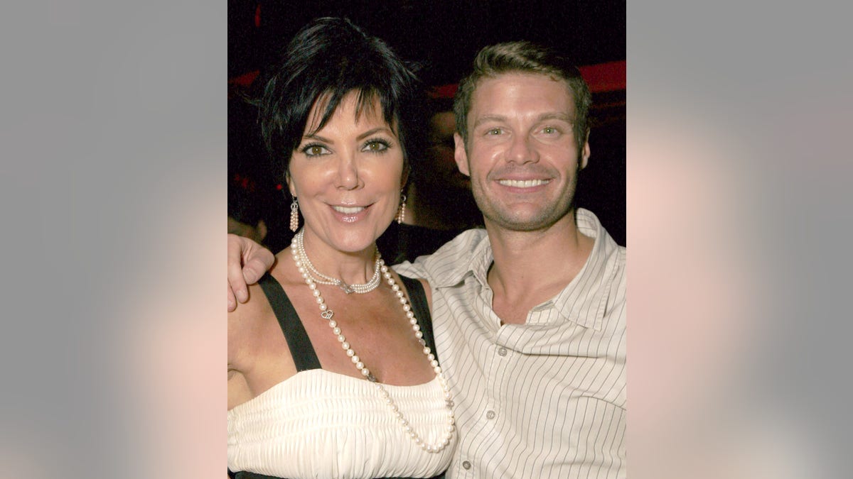 Kris Jenner and Ryan Seacrest at KUWTK premiere